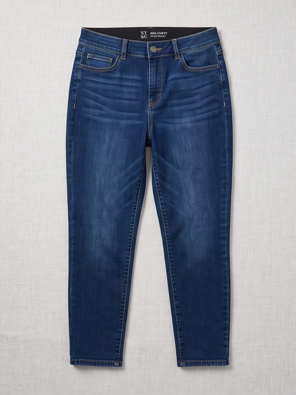 New York & Company Indigo Blue High-Rise Skinny Jeans